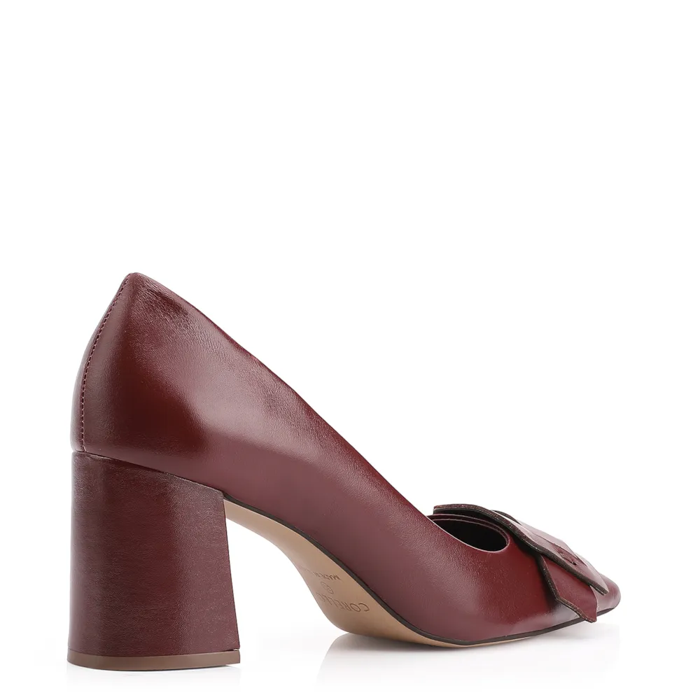 Scarpin Couro Vinho - imagem 4