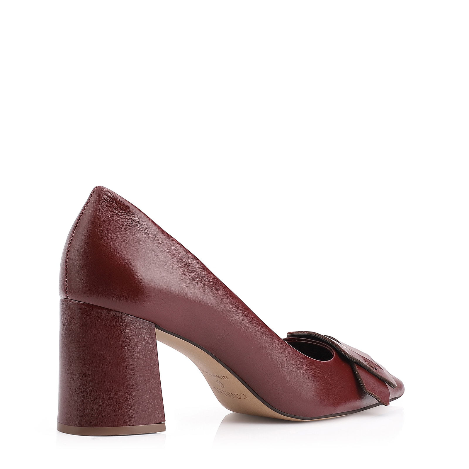 Scarpin Couro Vinho