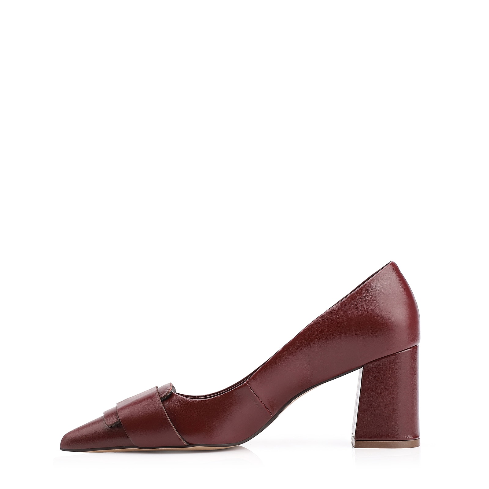 Scarpin Couro Vinho