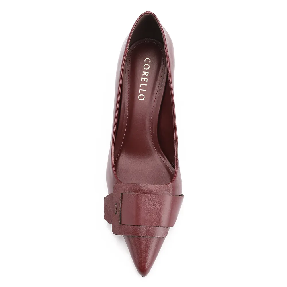 Scarpin Couro Vinho - imagem 6