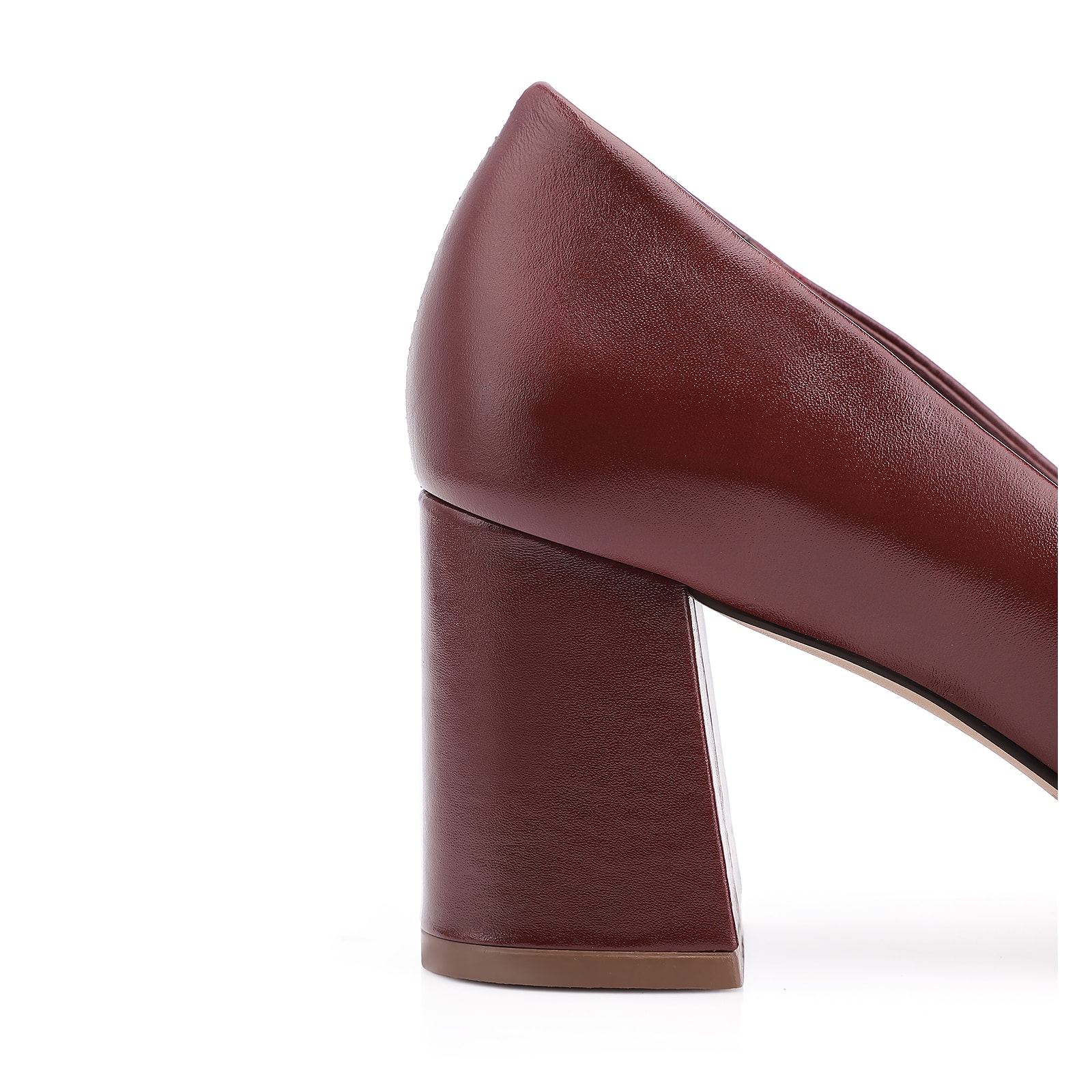 Scarpin Couro Vinho