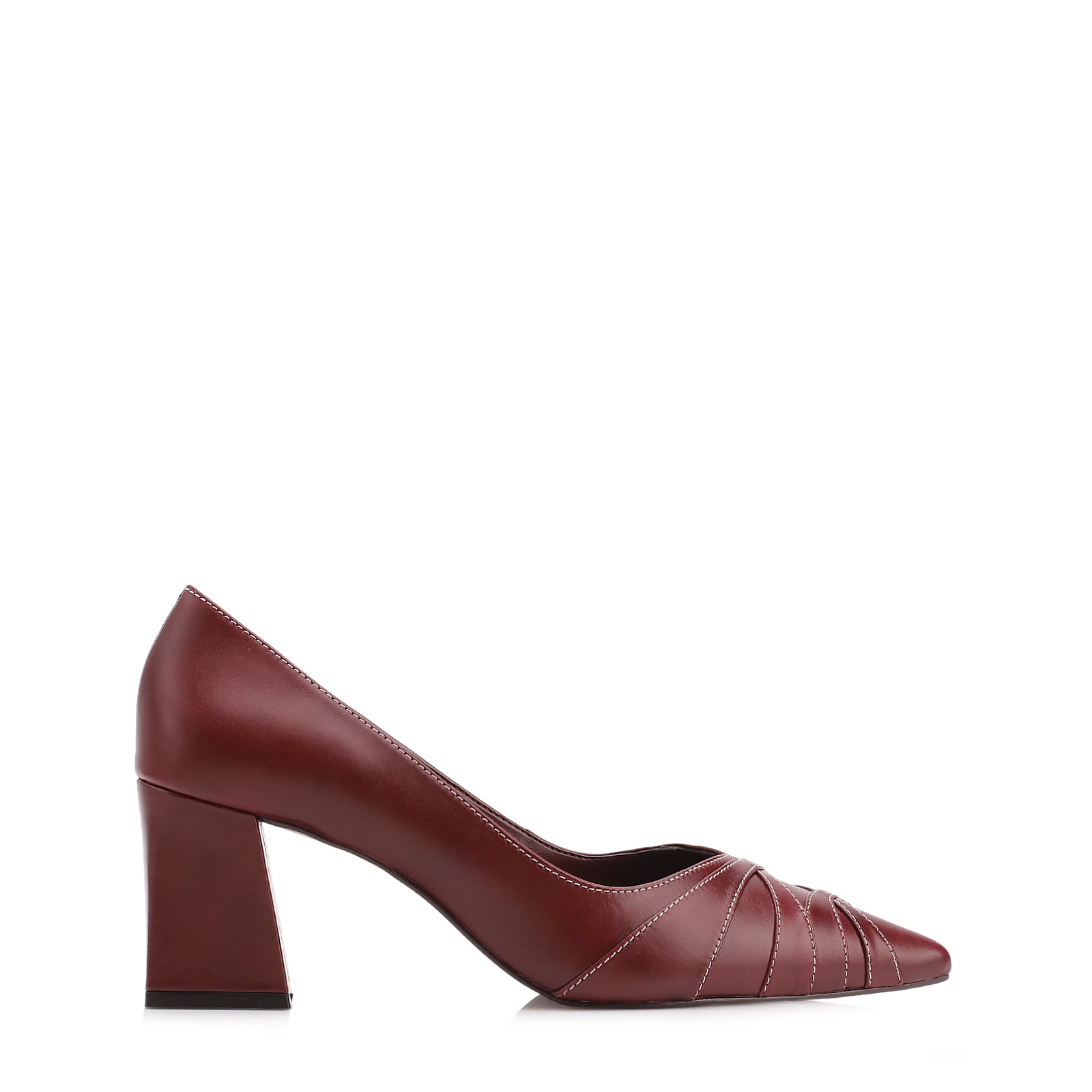Scarpin Couro Vinho
