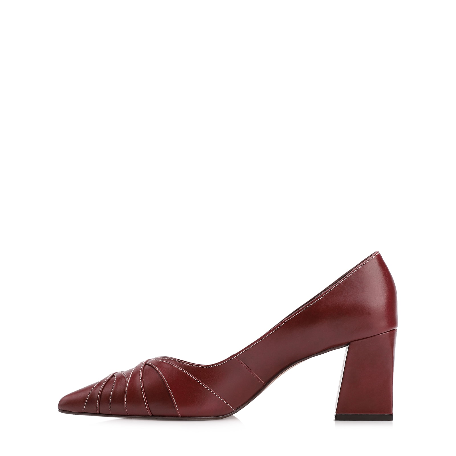Scarpin Couro Vinho