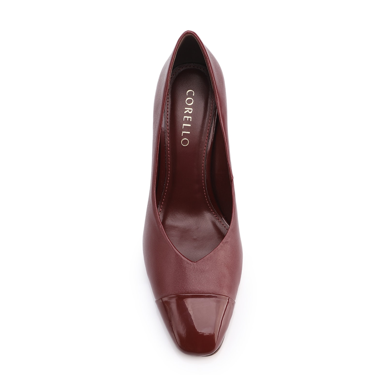 Scarpin Couro Vinho /Alt Verniz Vinho