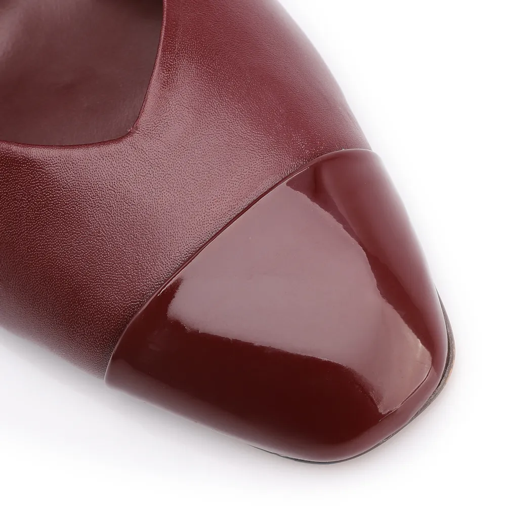 Scarpin Couro Vinho /Alt Verniz Vinho - imagem 6
