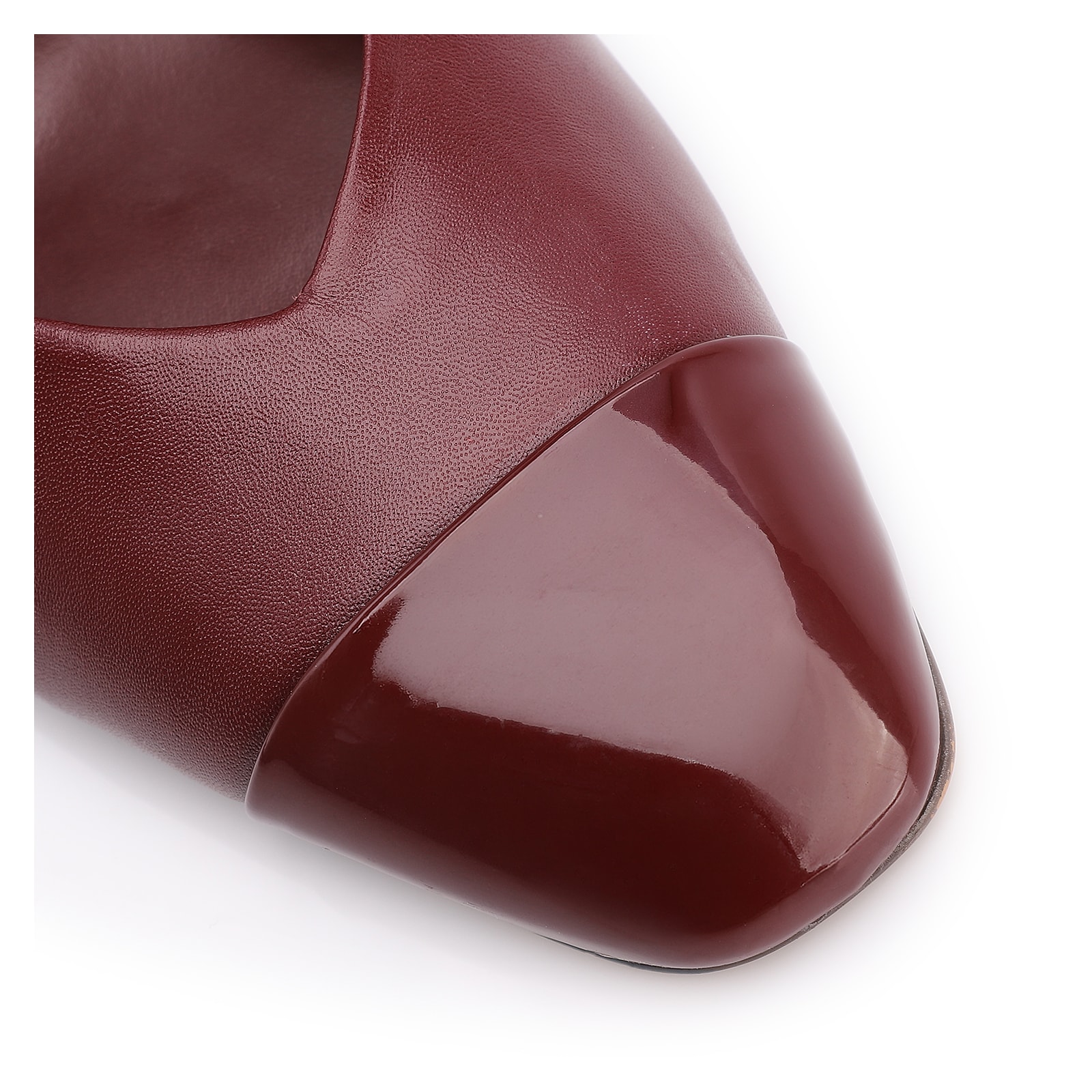 Scarpin Couro Vinho /Alt Verniz Vinho
