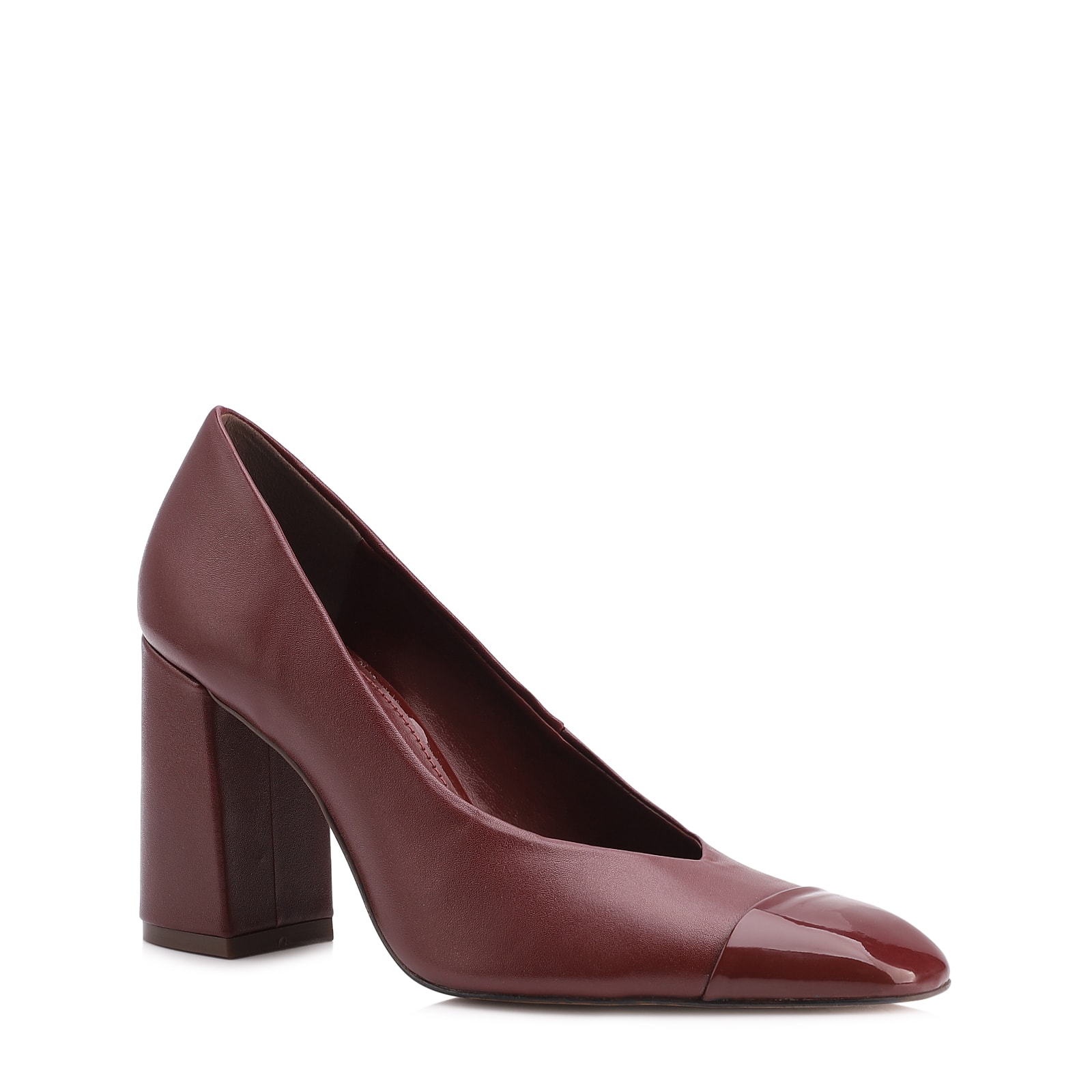 Scarpin Couro Vinho /Alt Verniz Vinho