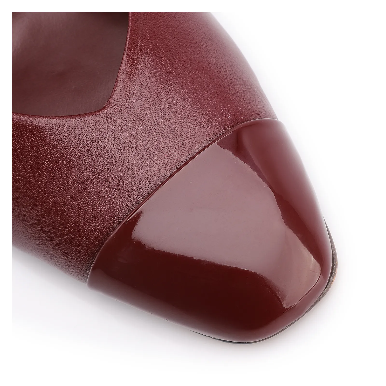 Scarpin Couro Vinho /Alt Verniz Vinho