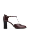 Scarpin Couro Vinho Escuro - imagem 2