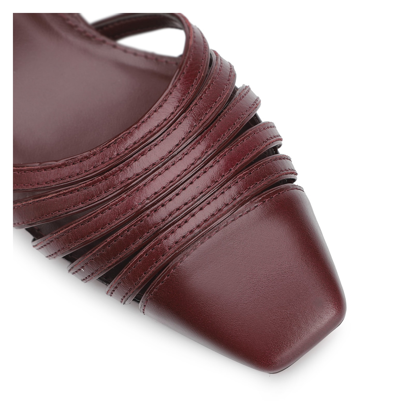 Scarpin Couro Vinho/Verniz Vinho