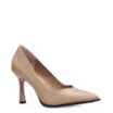 Scarpin Croco Couro Bege - imagem 1