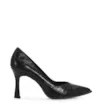 Scarpin Croco Couro Preto - imagem 3
