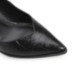 Scarpin Croco Couro Preto - imagem 7