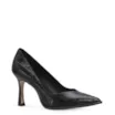 Scarpin Croco Couro Preto - imagem 1