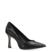 Scarpin Croco Couro Preto - imagem 1