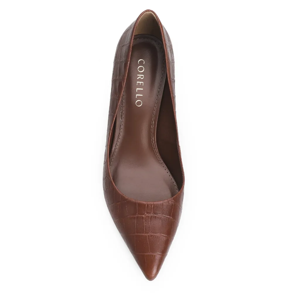 Scarpin Croco Marrom Escuro - imagem 5