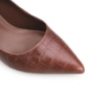 Scarpin Croco Marrom Escuro - imagem 6