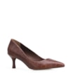 Scarpin Croco Marrom Escuro - imagem 1