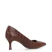 Scarpin Croco Marrom Escuro - imagem 3