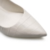 Scarpin Croco Off White - imagem 6