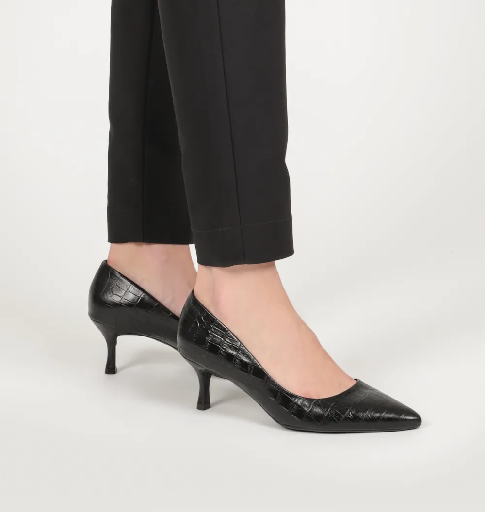 Scarpin Croco Preto - imagem 2