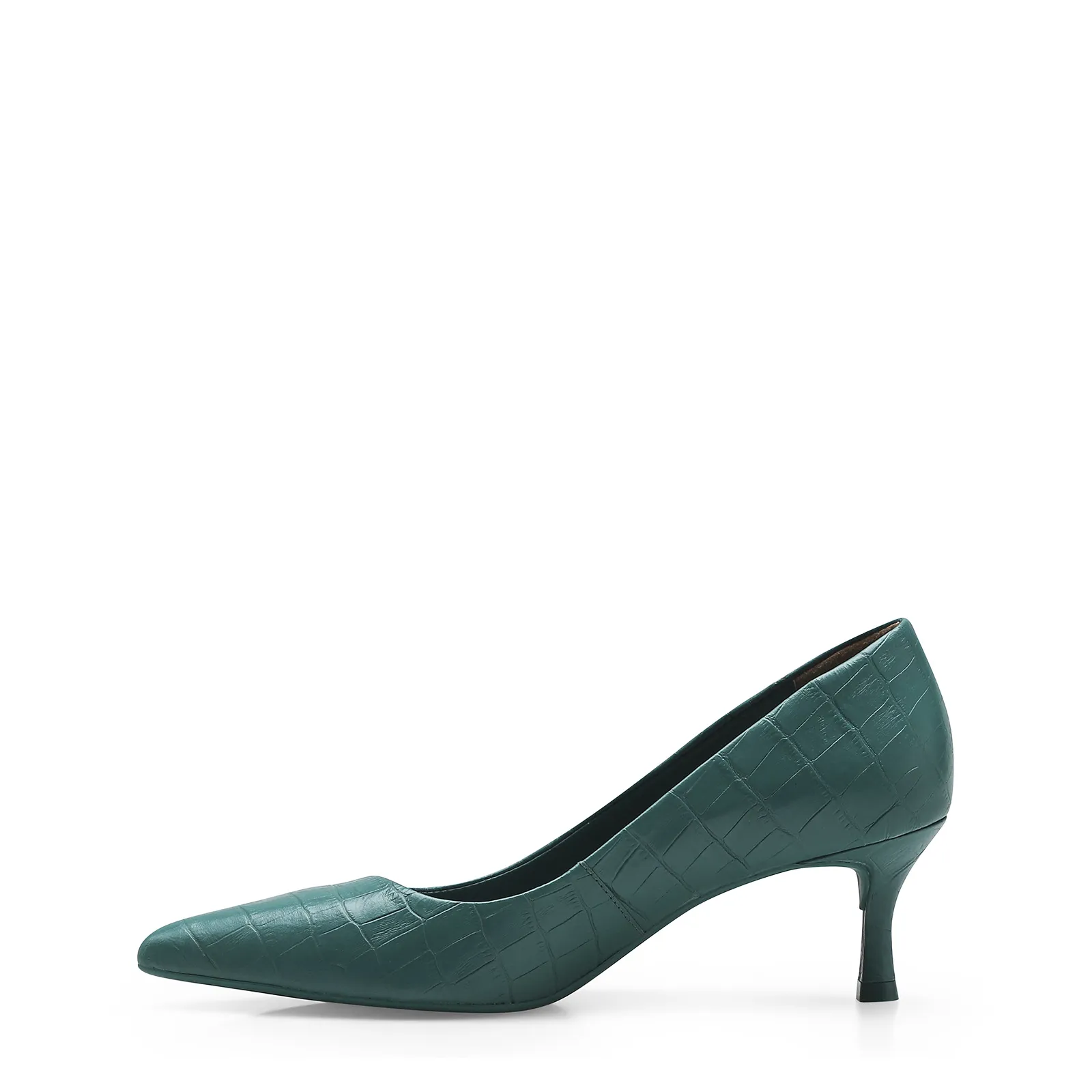 Scarpin Croco Verde