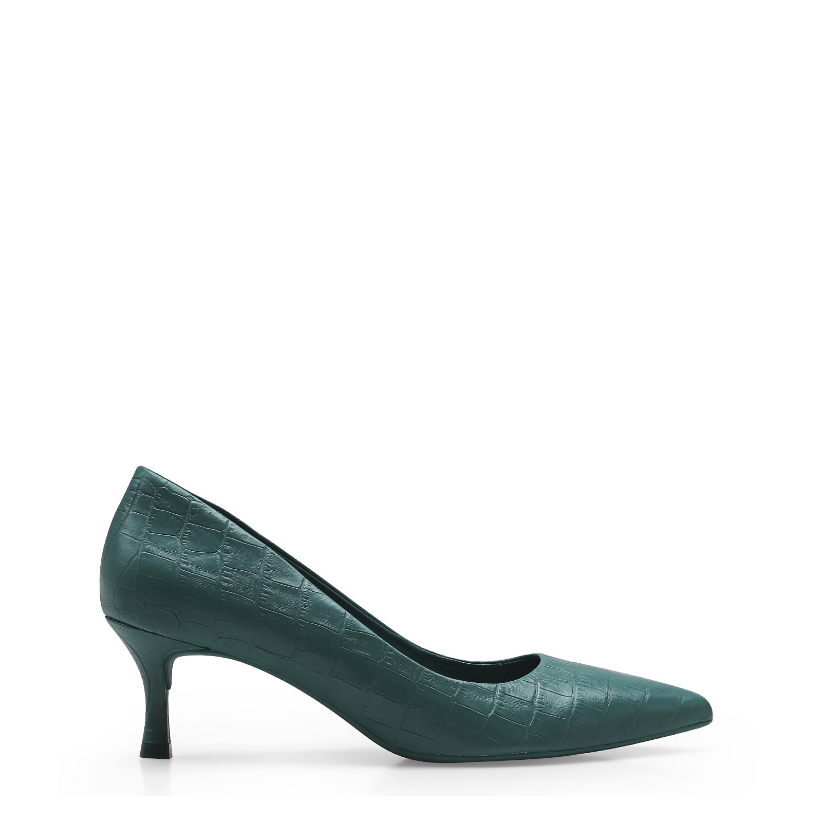 Scarpin Croco Verde