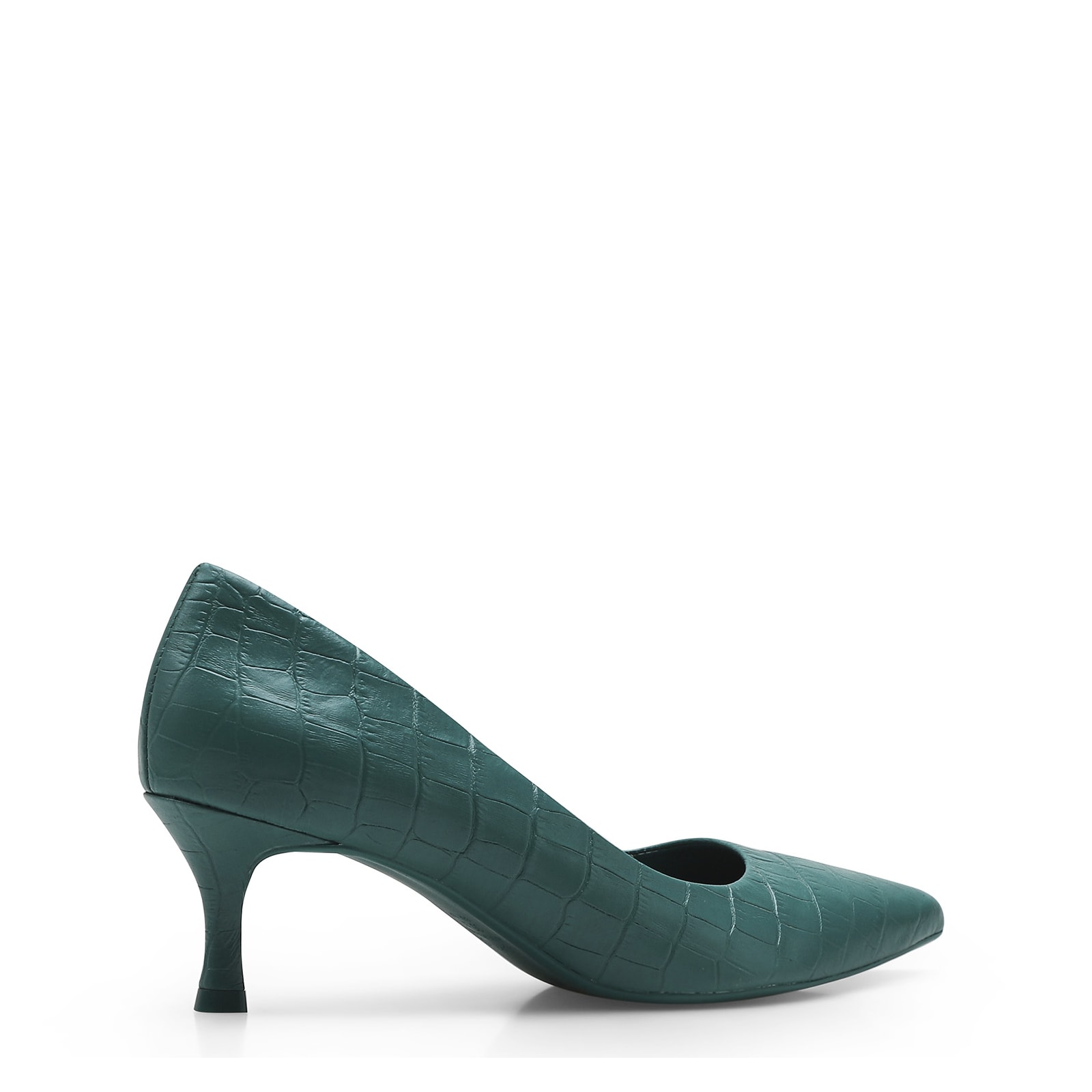 Scarpin Croco Verde