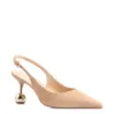 Scarpin Esfera Couro Nobuck Bege - imagem 1