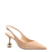Scarpin Esfera Couro Nobuck Bege - imagem 1