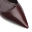 Scarpin Esfera Couro Vinho Escuro - imagem 6