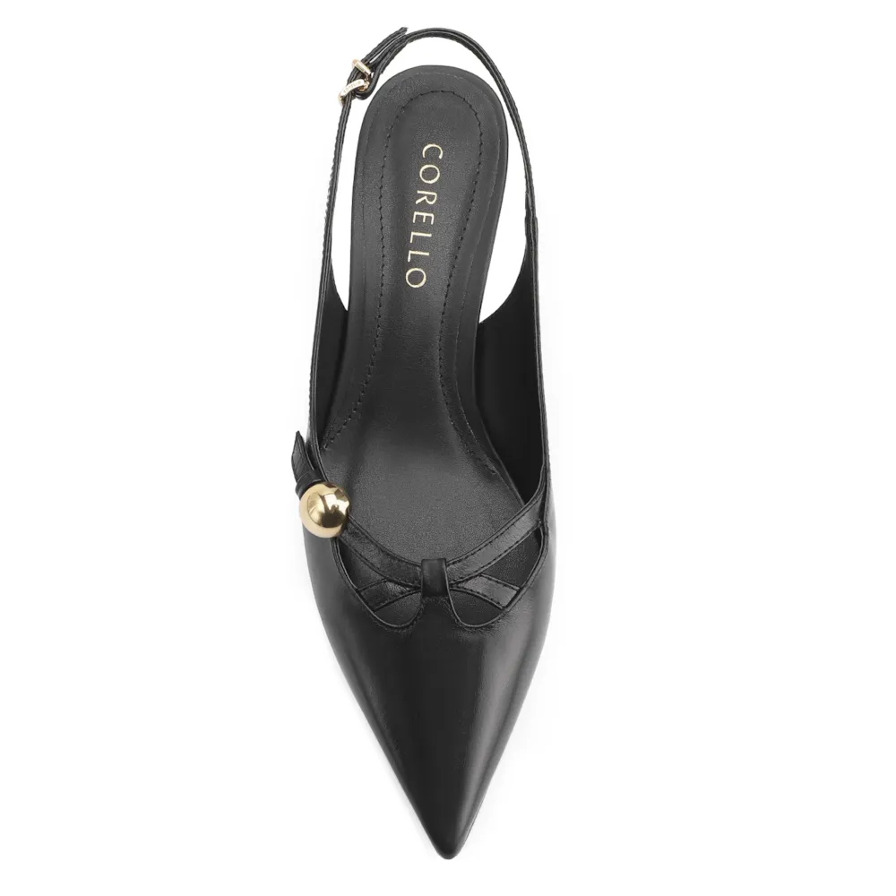 Scarpin Esferas Couro Preto - imagem 5