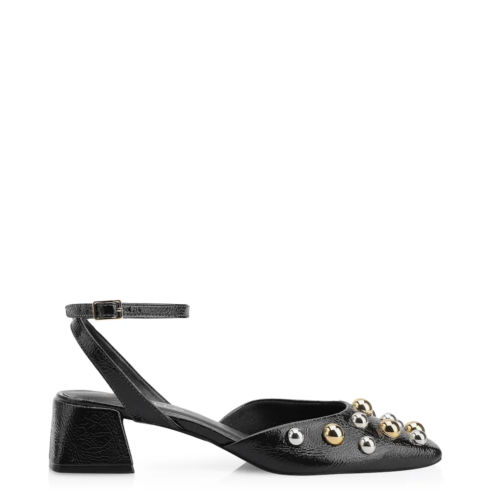 Scarpin Esferas Verniz Preto - imagem 3