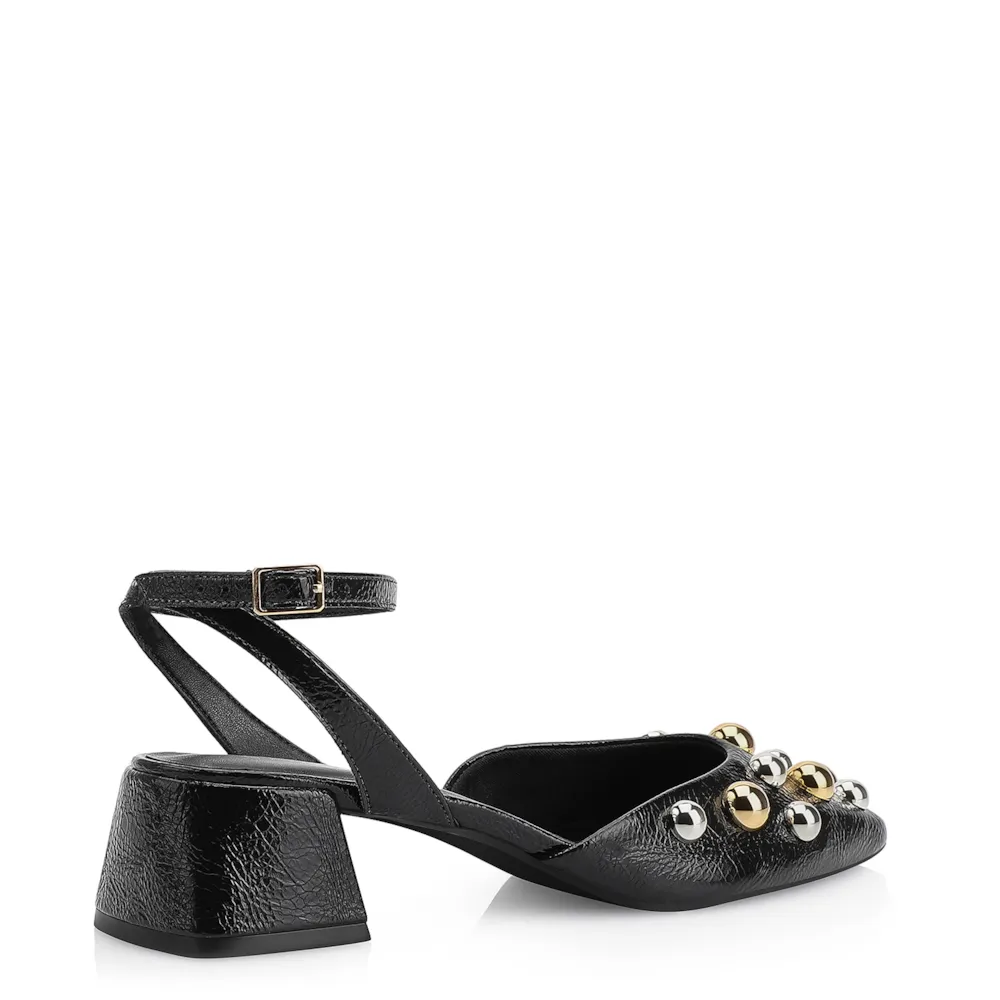 Scarpin Esferas Verniz Preto - imagem 4