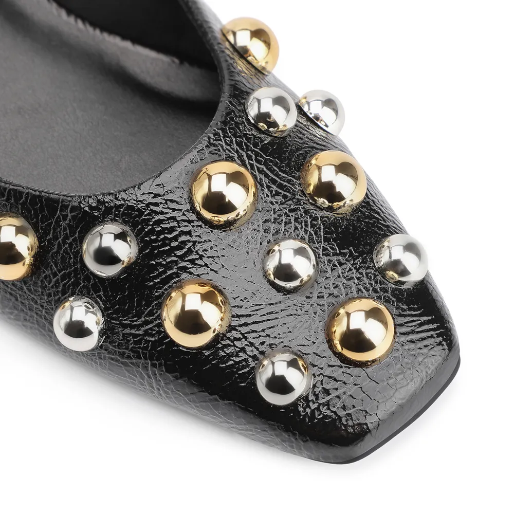 Scarpin Esferas Verniz Preto - imagem 7