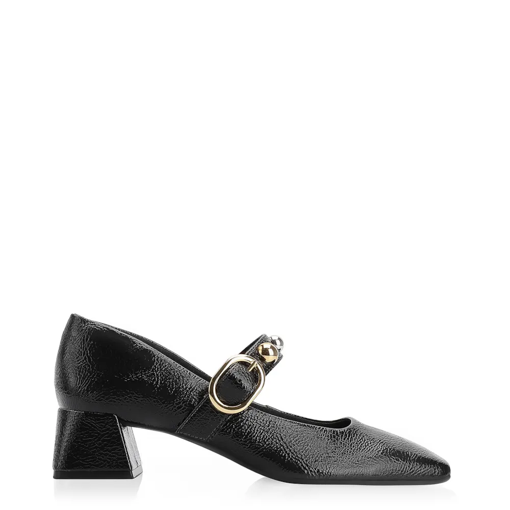 Scarpin Esferas Verniz Preto - imagem 3