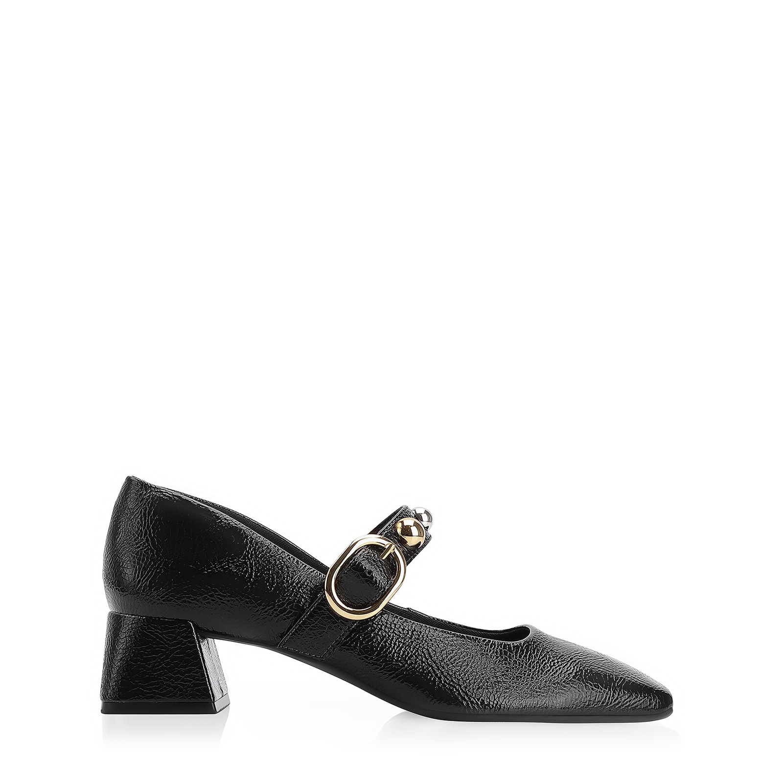 Scarpin Esferas Verniz Preto