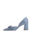 Scarpin Fivela Couro Azul - imagem 4