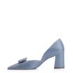 Scarpin Fivela Couro Azul - imagem 4