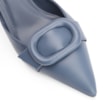 Scarpin Fivela Couro Azul - imagem 6