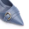 Scarpin Fivela Couro Azul - imagem 6