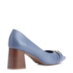Scarpin Fivela Couro Azul - imagem 3