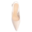 Scarpin Fivela Couro Croco Off White - imagem 5