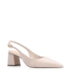 Scarpin Fivela Couro Croco Off White - imagem 1