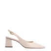 Scarpin Fivela Couro Croco Off White - imagem 2
