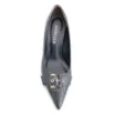 Scarpin Fivela Couro Estonado Azul - imagem 5