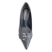 Scarpin Fivela Couro Estonado Azul - imagem 5