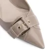 Scarpin Fivela Couro Estonado Bege - imagem 6
