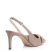 Scarpin Fivela Couro Estonado Bege - imagem 3