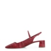 Scarpin Fivela Couro Estonado Vermelho - imagem 4